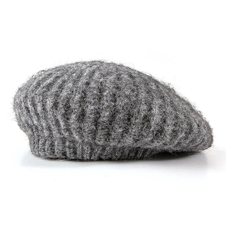 NOME Polyester Berets Unisex Smoke Gray-2
