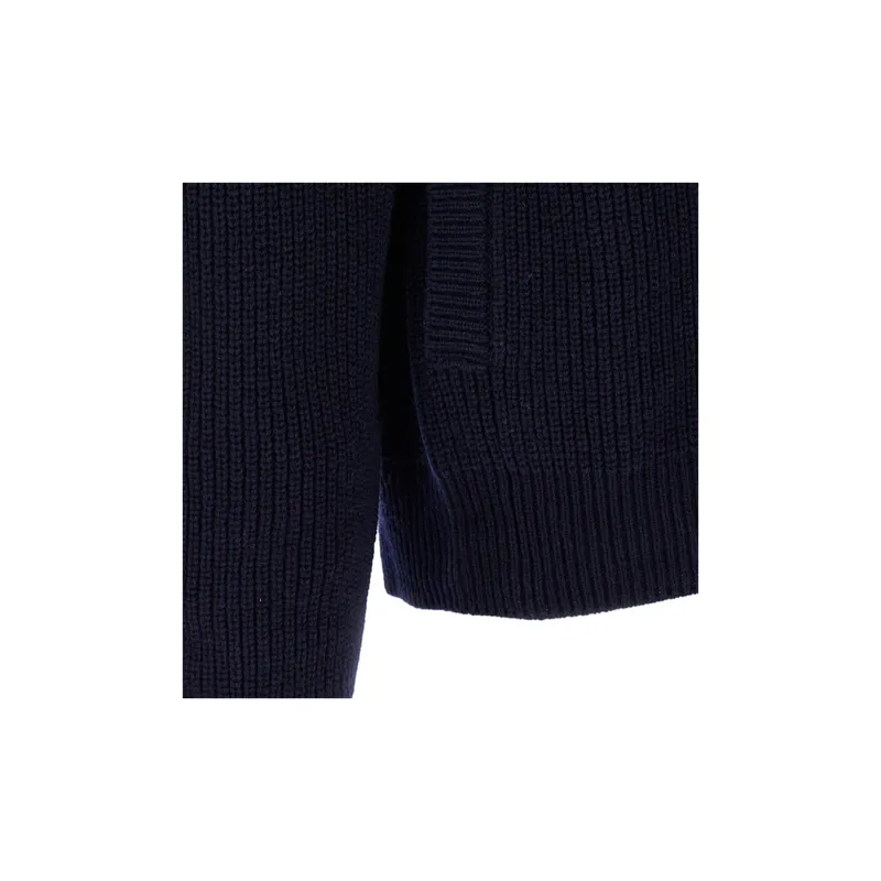 GIORGIO ARMANI Logo Embroidered High-Neck Cardigan-5