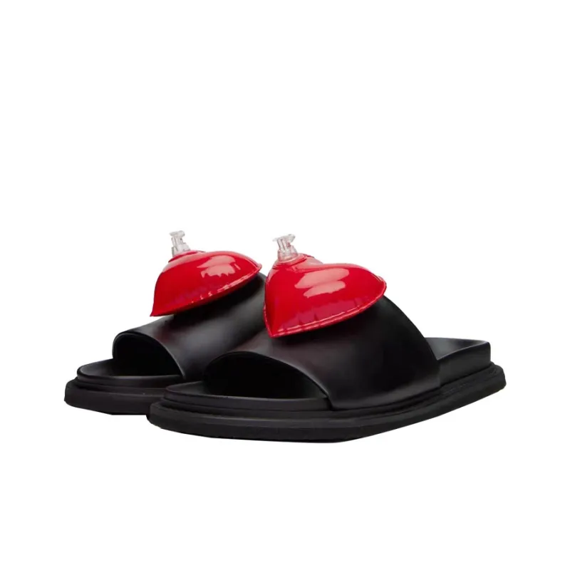 MOSCHINO Slide Slippers Women's Black-2