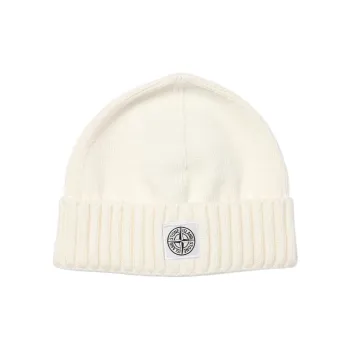STONE ISLAND Logo Patch Ribbed Beanie