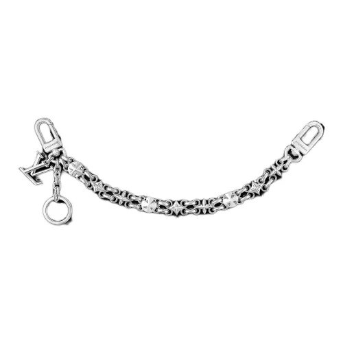 LOUIS VUITTON Signature Metal Bag Charm Bag Accessory Women's Silver