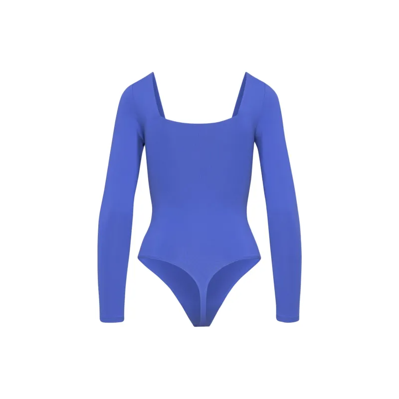 ARITZIA Contour Squareneck Longsleeve Bodysuit Bodysuits Women's Jazz Blue-1