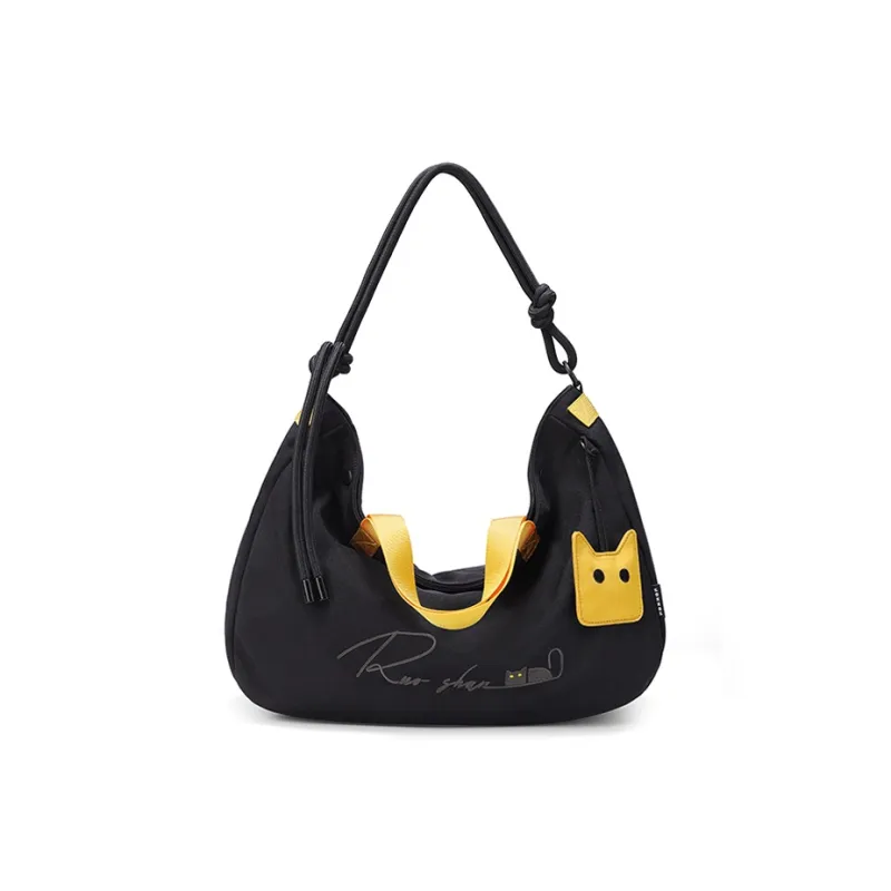 NOXXON Nylon Crossbody Handbag, Shoulder Bag Women's Obsidian Black/Khaki-0