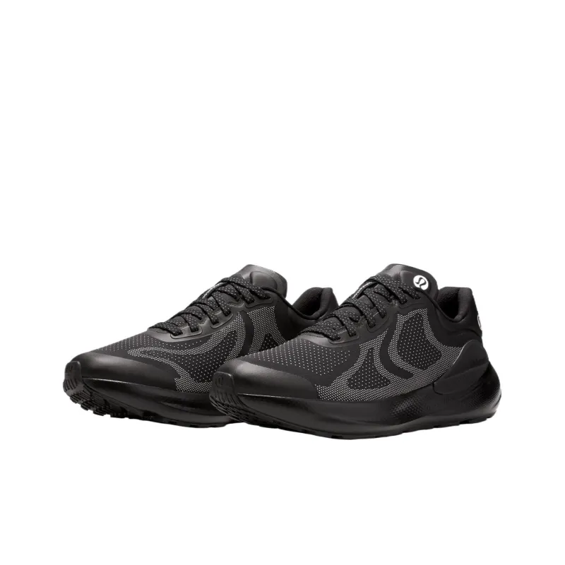 Lululemon Beyondfeel Anti Slip And Wear Resistant Support Lightweight Low Top Running Shoes Men's Black White-2