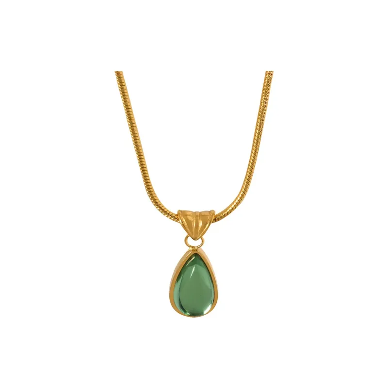 Happy Tide Titanium Steel Necklaces Women's-0