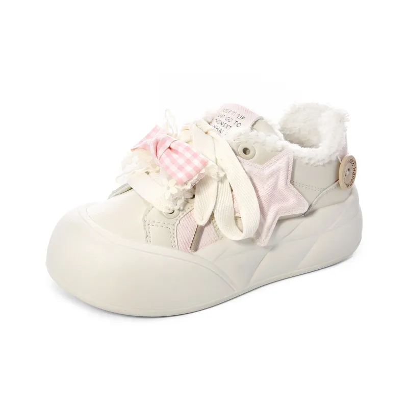 Cob Warm Anti-Slip And Wear-Resistant Low-Top Skateboard Shoes Women's-7