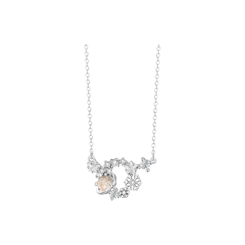 ZOKS S925 Silver Necklaces Women's-0
