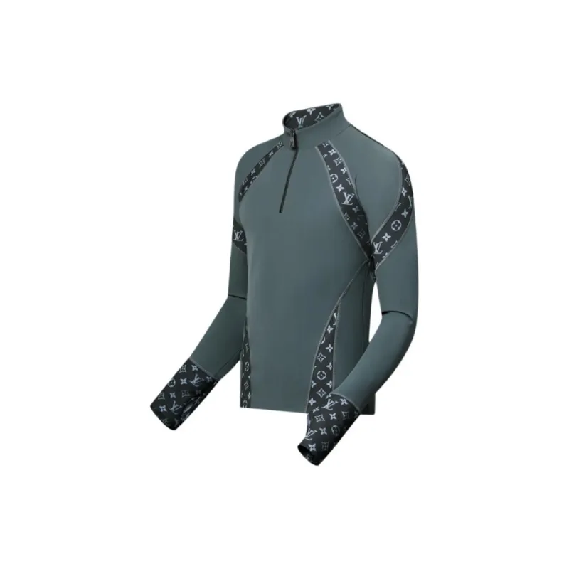 LOUIS VUITTON High Collar Technical Long Sleeved Ski Top-2