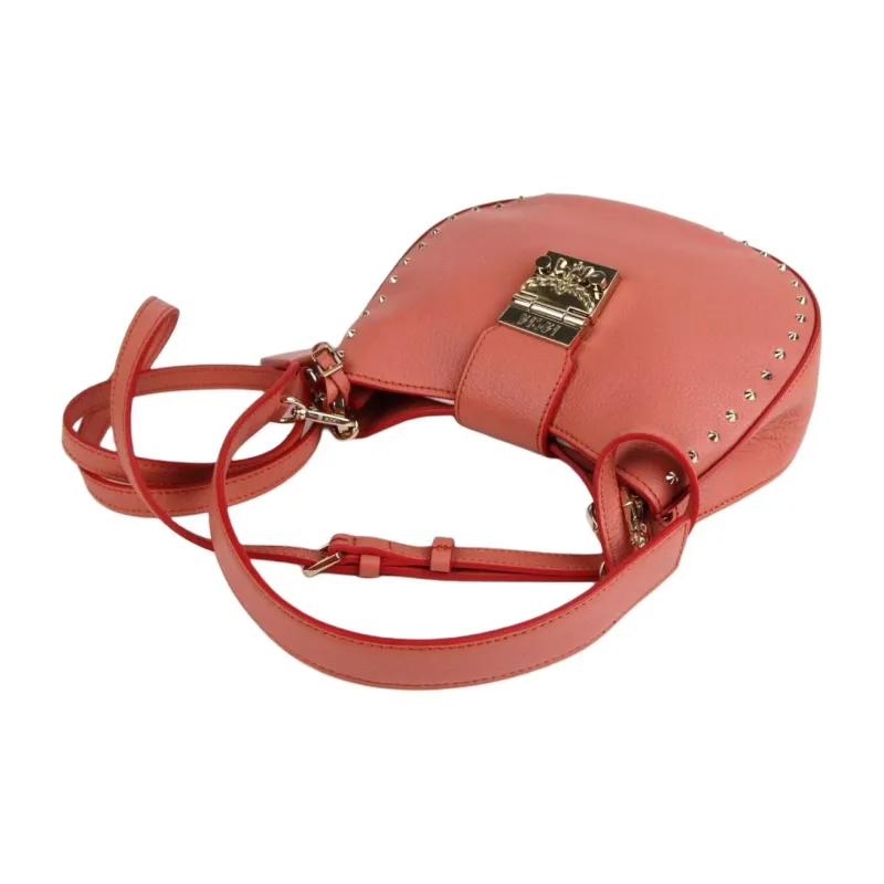 MCM Leather Crossbody Bag, Shoulder Bag Small Size Women's Cocoa Pink-5