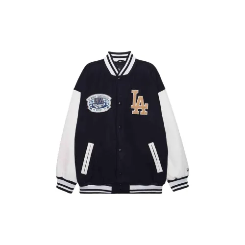 New Era x MLB FW24 Baseball Jacket Unisex Black