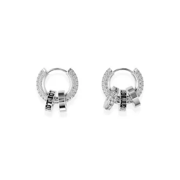 BKBU 925 Sterling Silver Needle Zircon Earrings Unisex