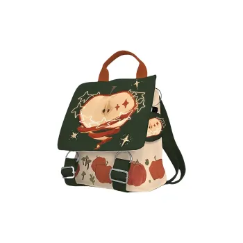 AOSONG Suede Tech Fabric Backpack Small Size Women's Ink Night Apple
