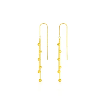 POTTICY 18K Gold Drop Earrings Women's