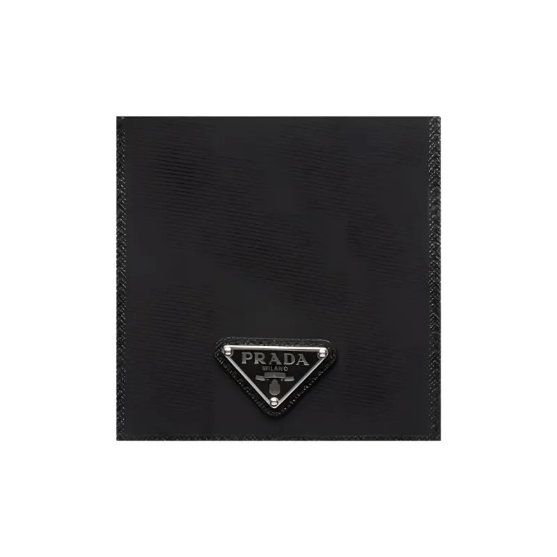 PRADA Recycled Nylon Wallet Men's Black-4