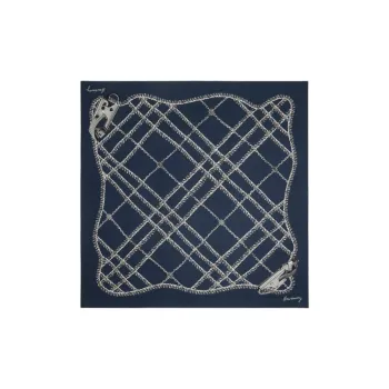 Burberry Silk Scarves Women's Blue
