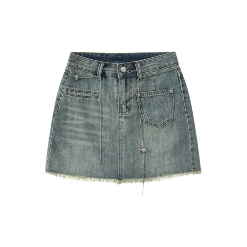 Checkitout Denim Shorts Women's Light Blue