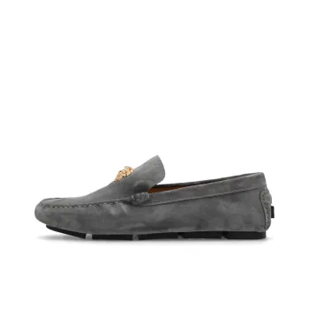 VERSACE Medusa Loafers Men's Gray
