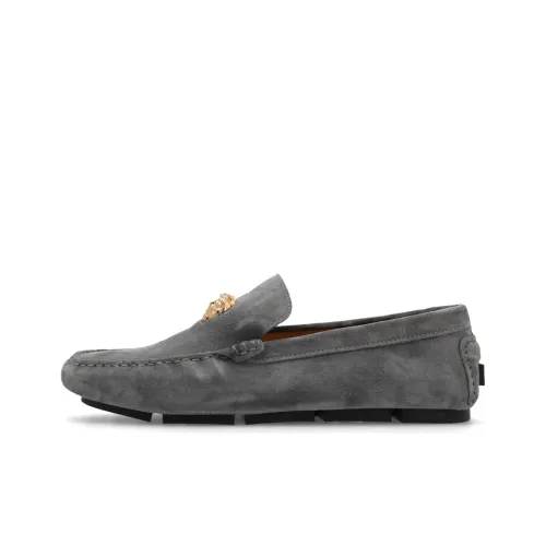 VERSACE Medusa Loafers Men's Gray