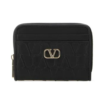 Valentino VLogo Signature Zip Up Wallet