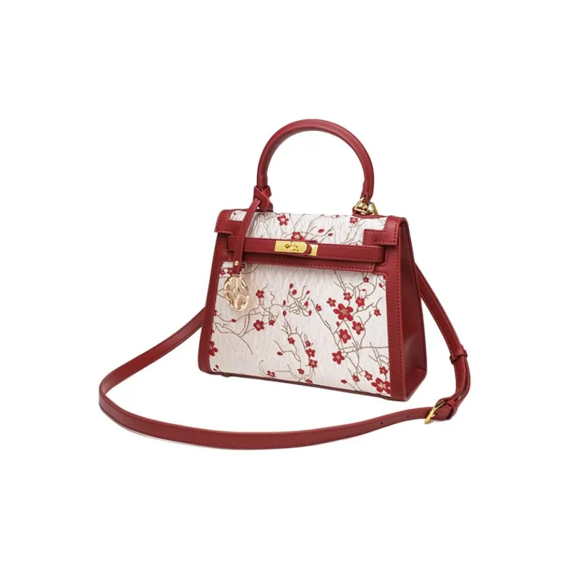 PAYOT Microfiber Synthetic Leather Wedding Handbag Regular Women's Burgundy-2