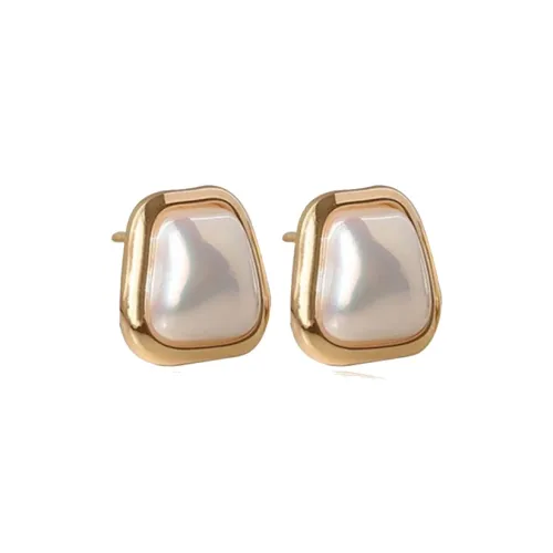 Rhymes Gold Plated Copper Earrings Women's