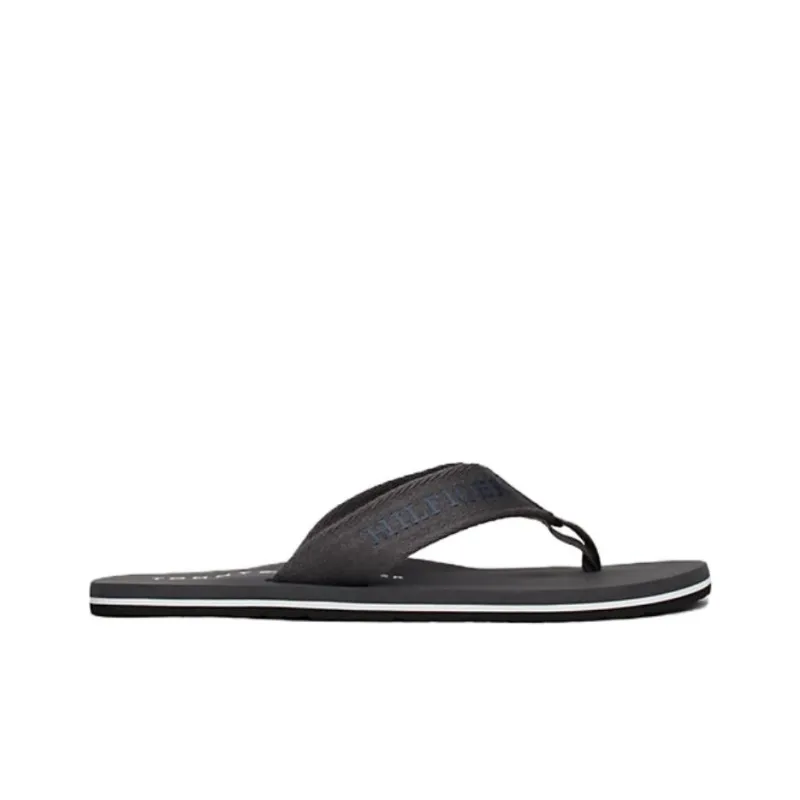Tommy Hilfiger EVA Abrasion Resistant Flip Flops Men's Black-1