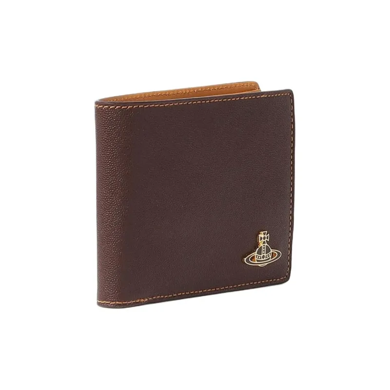 Vivienne Westwood Cow Leather Wallet Men's Brown-1