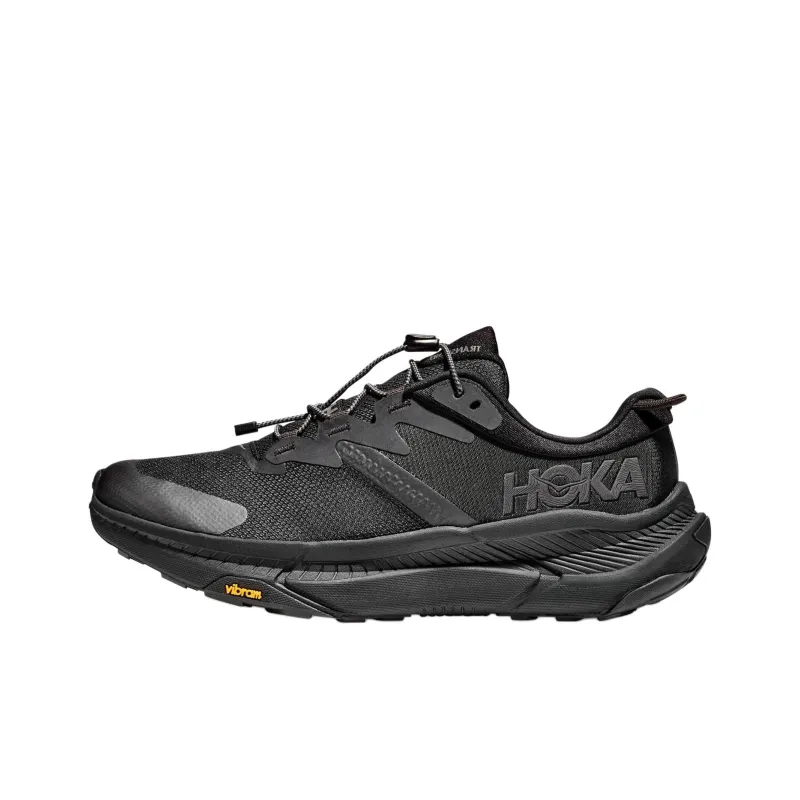 HOKA ONE ONE Transport Anti Slip Wear Resistant Low Top Casual Running Shoes Men's Black-0