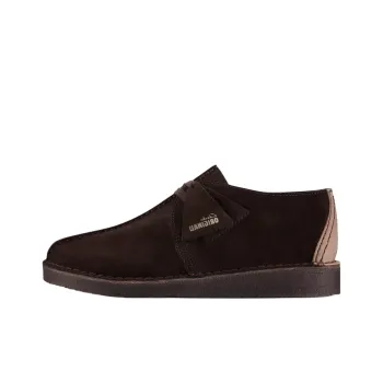 Clarks Desert Trek Casual Shoes Men's Dark Brown
