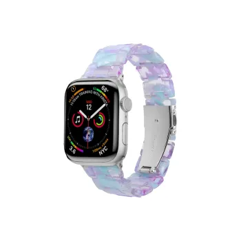 LONGYUGU Compatible With Apple IWatch Minimalist Style Advanced Resin Wrist Watch Strap