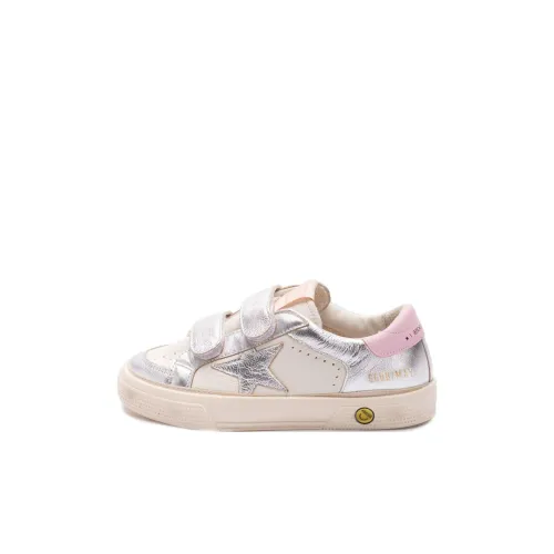 Golden Goose May Star Low-Top Kids' Skateboarding Shoes Silver Kids'