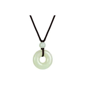 MAMADESHOUHU Hetian Jade Necklaces Pale Greenish White Jade Women's