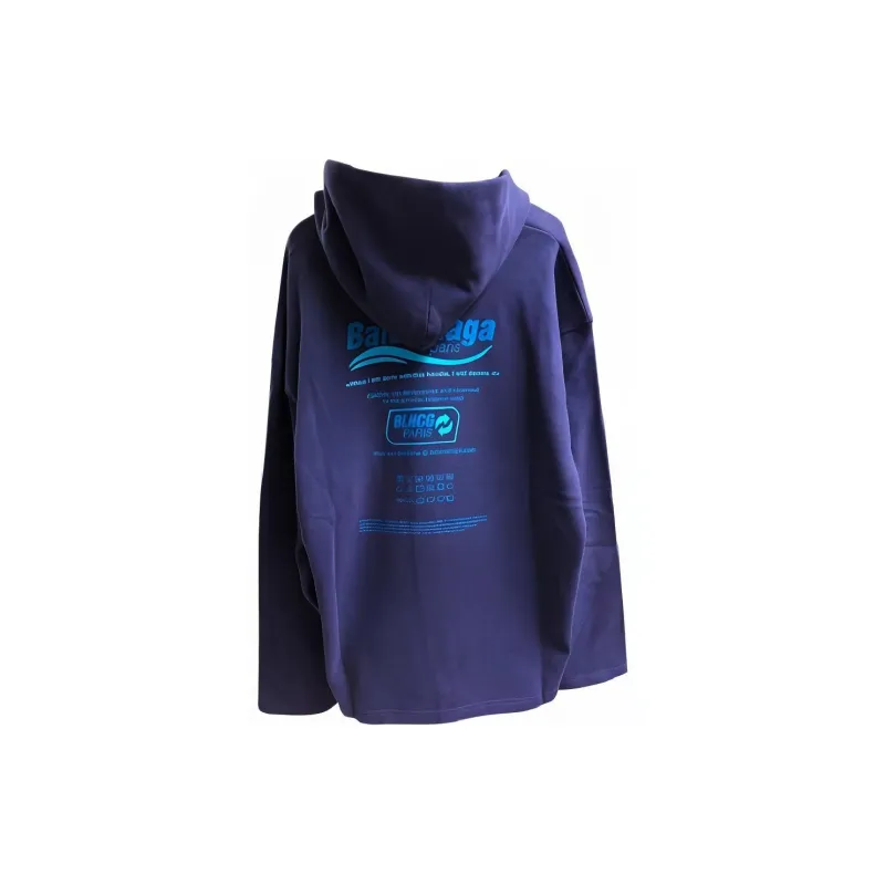 Balenciaga Sweatshirt Loose Fit Men's Blue-1