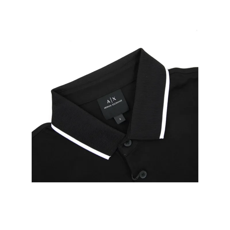 EMPORIO ARMANI SS23 Polo Shirt Men's Black-3