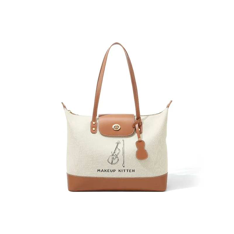 MAKEUP KITTEN Shoulder Bags Ecru-1