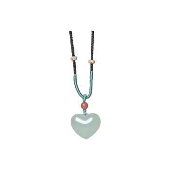 Ingenuity Hetian Jade Necklaces Pale Greenish White Jade Unisex