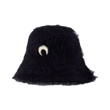 Marine Serre Viscose Bucket Hats Women's Black