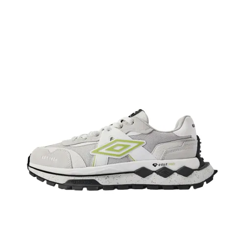 Umbro Anti Slip Wear Resistant Breathable Rebound Low Top Casual Shoes Unisex Light Gray