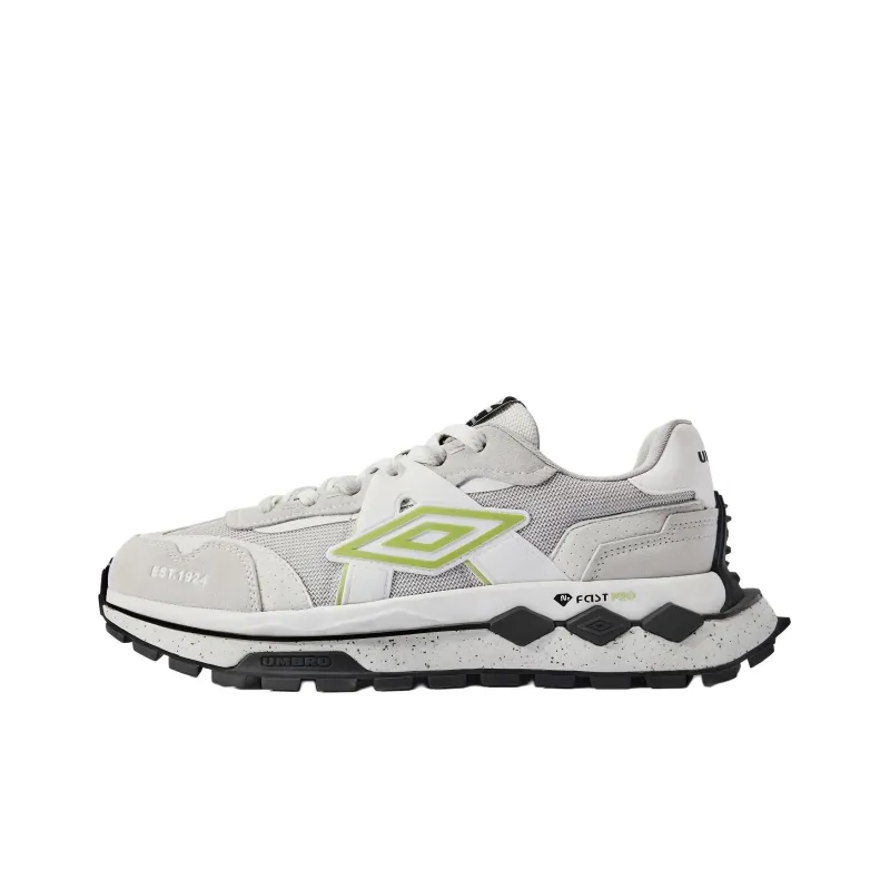 Umbro Slip Resistant, Abrasion Resistant, Breathable, Rebound Low Top Casual Shoes Unisex Light Gray-0