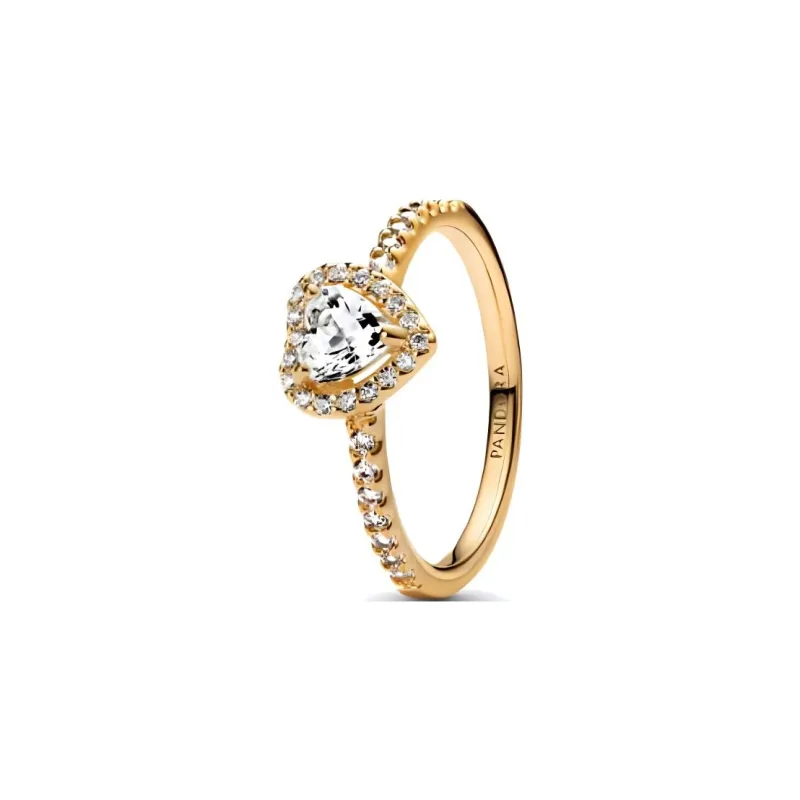 Pandora Synthetic Cubic Zirconia With Synthetic Cubic Zirconia Accents Rings Women's Gold-0