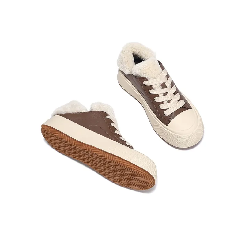 SELAIYA Thermal Low Top Skateboard Shoes Women's-4