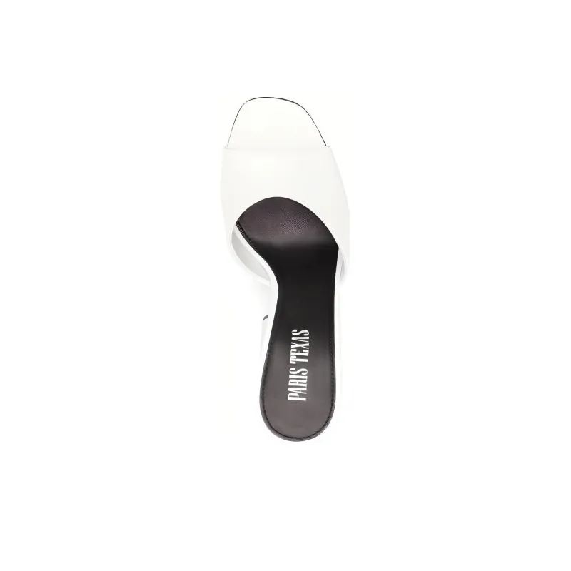 Paris Texas Anja 105mm Leather Mules-4