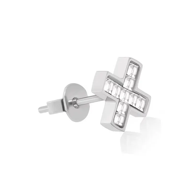 GUDUD S925 Silver Stud Earrings Unisex-5