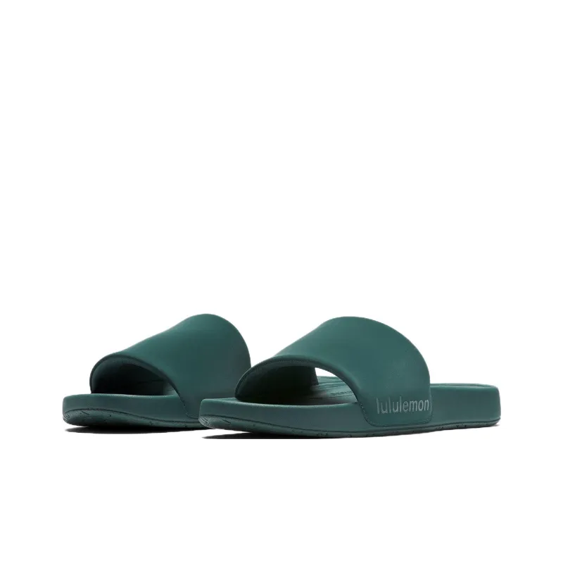 Lululemon Restfeel Slide Slip-Resistant Quick Dry Slide Slippers Men's Cyan-2