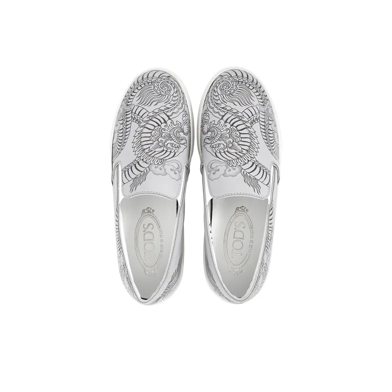TOD'S Beanie Shoes Women's Gray-2