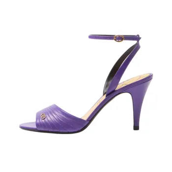Valentino VLogo Signature One Strap Sandals 8.5cm Women's Purple