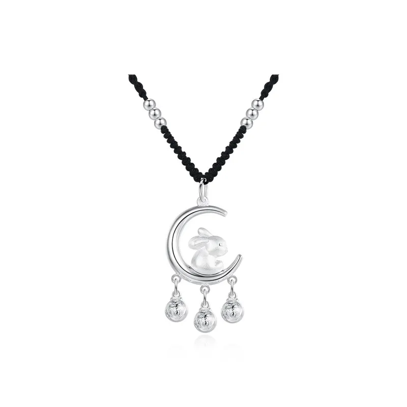 Happy Tide 999 Fine Silver Necklaces Women's-0