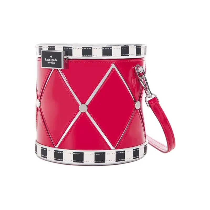 Kate Spade Patent Leather Shoulder Bag Crossbody Bag Women's Red-1