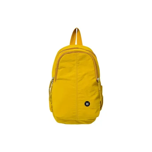DCLOUD Nylon Backpack Unisex Egg Yolk Flowing Sand/Black/Ecru/Vanilla Cream