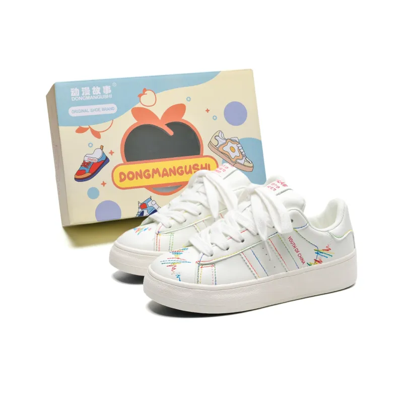Anime Story Slip Resistant, Abrasion Resistant, Lightweight Low Top Skateboard Shoes Women's Box Included-10